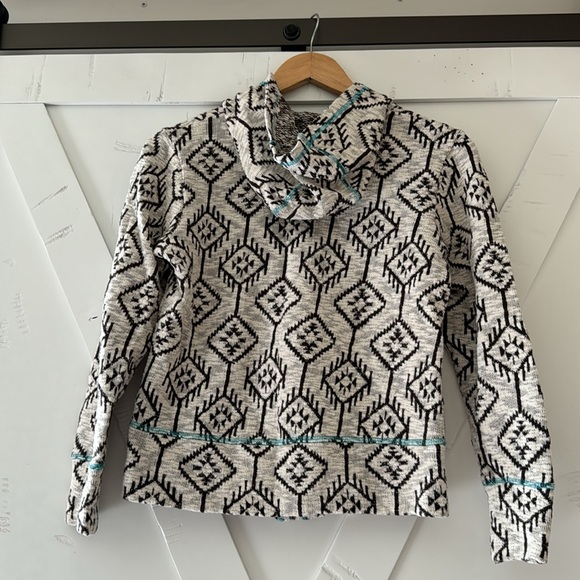 Woman’s Ariat zip-up hooded knit top, size small - Picture 2 of 7